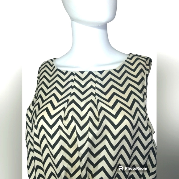 Miss Pinky 100% Polyester Light Creamy & Black Casual Dress Made In India Size L - Picture 3 of 15